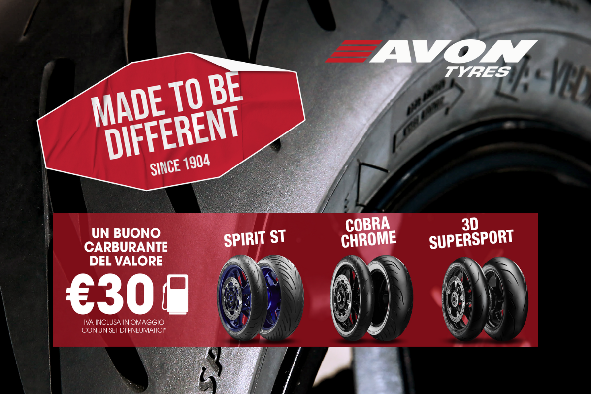promozione pneumatici moto Avon Tyres